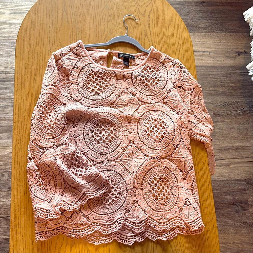 Pink crochet top